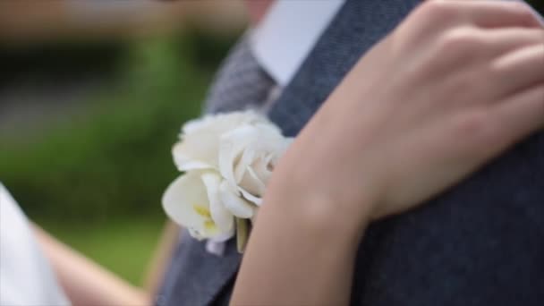 bride groom kisses - Footage, Video