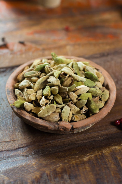 Most expensive spice in the world dried green cardamom pods  - Фото, изображение