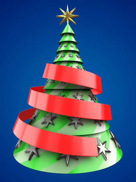  illustration of Christmas tree - Foto, Bild