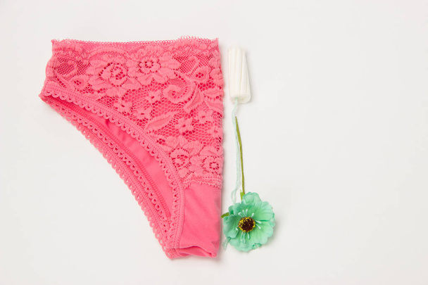 Hygienic tampon and sanitary napkin for every day with panties w - Photo, Image