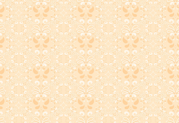 delicate naadloze patroon met elegante sieraad - Vector, afbeelding