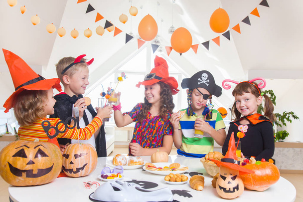kids on Halloween party - Photo, image