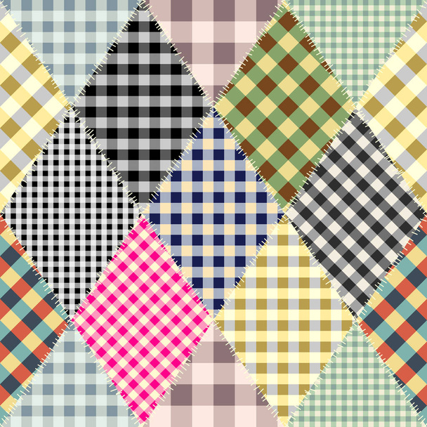 Imitation of a patchwork - Vector, Image