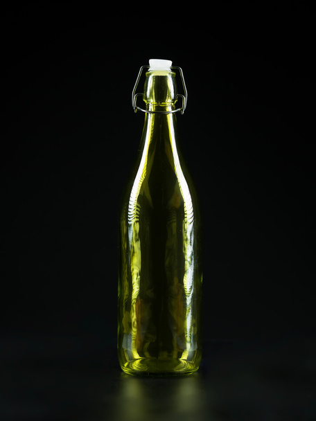 przezroczysty zielony butelka - Zdjęcie, obraz