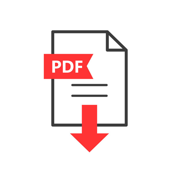 pdf-Vektorsymbol. Datei herunterladen - Vektor, Bild