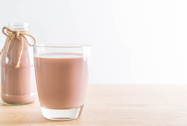 glass of chocolate milk - Фото, изображение
