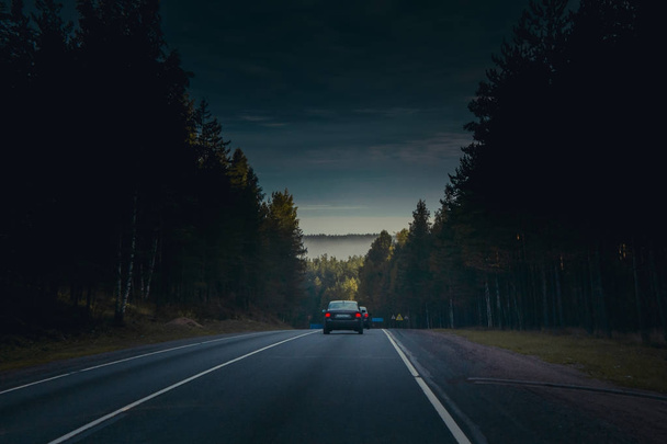 Carreteras en la República de Karelia, Rusia, septiembre de 2017
 - Foto, imagen