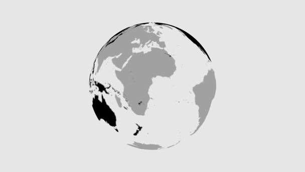 Girando Globo da Terra Transparente em preto e cinza. Objeto 3D giratório. Filmagem 4K
 - Filmagem, Vídeo