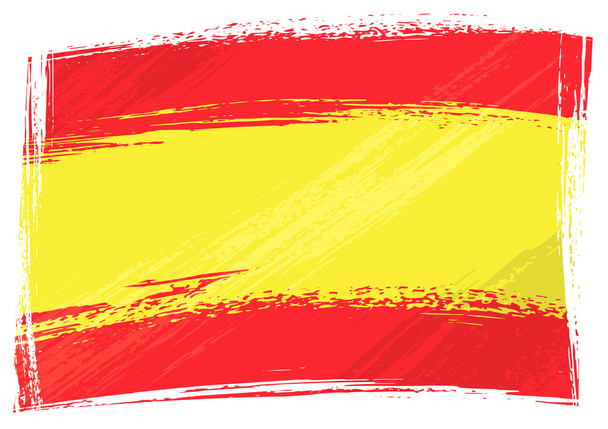 Grunge Bandera de España
 - Vector, Imagen