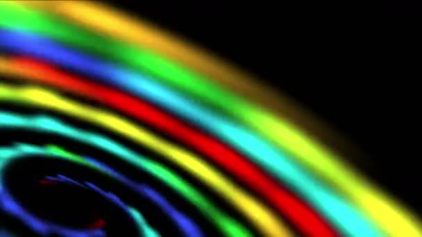 4 k Rainbow galaxy ruimte, swirl vortex universum, Melkweg, wormgat tijd tunnel. - Video