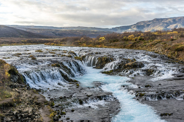 Izlandi vízesés Bruarfoss - Fotó, kép