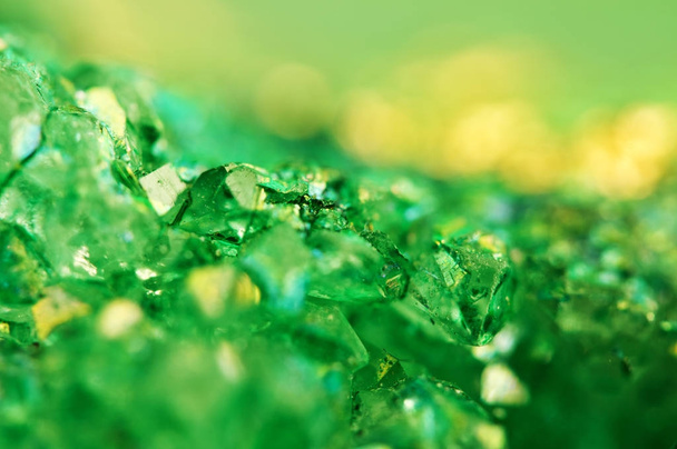 Texture of green Background, crystals agate. Macro. - Foto, imagen