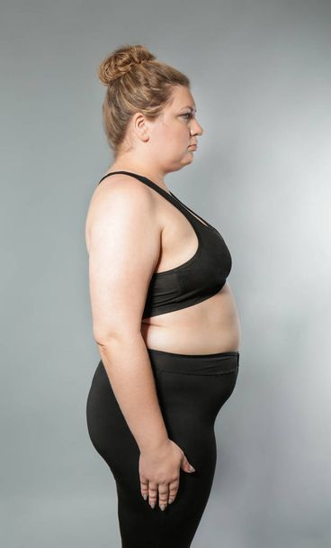 Overweight young woman  - Фото, зображення