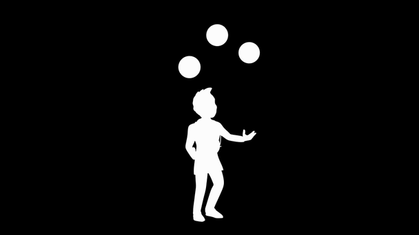 лікар жонглювання з кульками
 - Кадри, відео