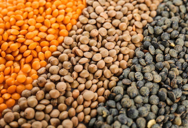 Different types of lentils  - Valokuva, kuva