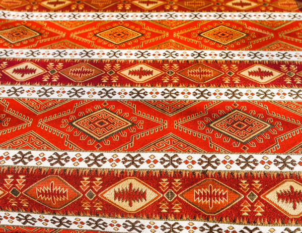 Masa örtüsü kumaşlar üzerine Ulusal Türk desen - Fotoğraf, Görsel