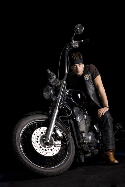 Chopper motorkerékpár - Fotó, kép