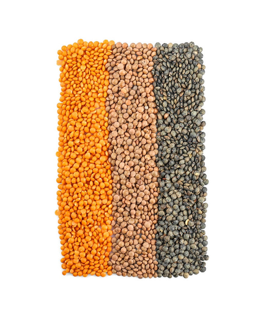 Composition with different lentils - Foto, Bild