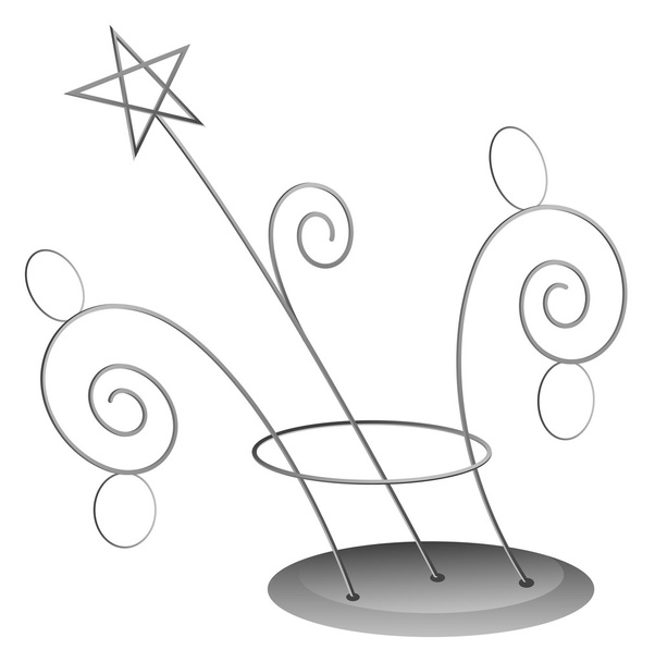 Decoración en espiral - Ilustración vectorial de Navidad
 - Vector, Imagen