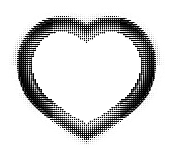 Absztrakt félárnyék szív - Vektor, kép