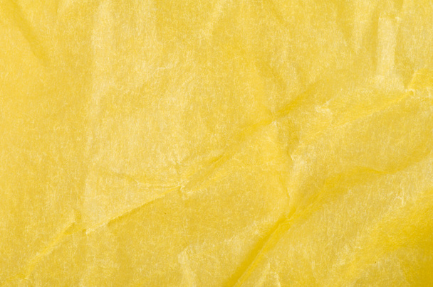 Crumpled yellow paper - Foto, Bild