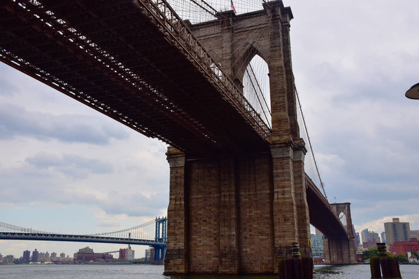 Γέφυρα του Μπρούκλιν στη Νέα Υόρκη - Φωτογραφία, εικόνα