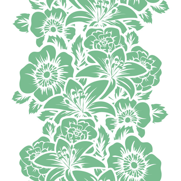 Naadloos bloemenpatroon - Vector, afbeelding