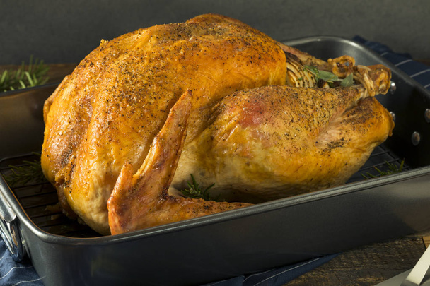 Organic Free Range Homemade Thanksgiving Turkey - Foto, Imagem