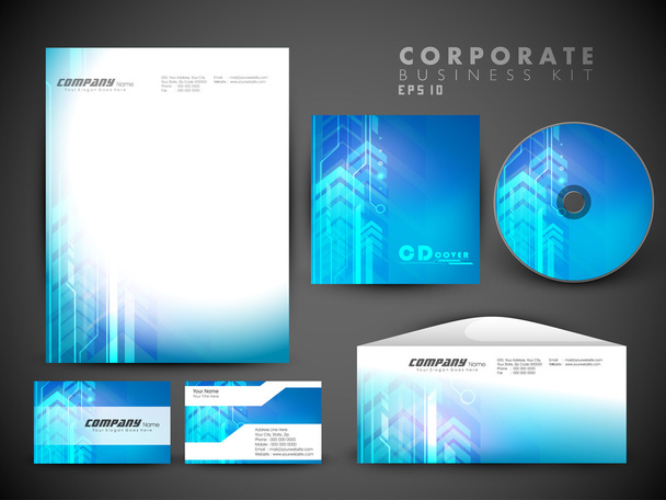 Professional corporate identity kit or business kit for your bus - Vektor, kép