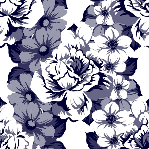 Seamless floral pattern - Vetor, Imagem