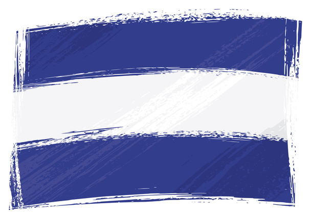 Grunge Bandera de El Salvador
 - Vector, imagen
