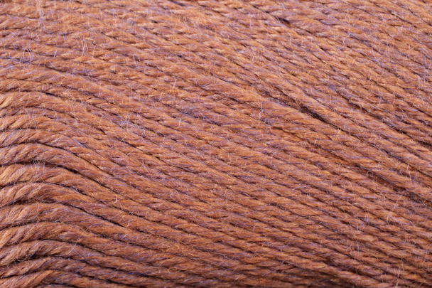 Rust Yarn Texture Close Up - Photo, Image