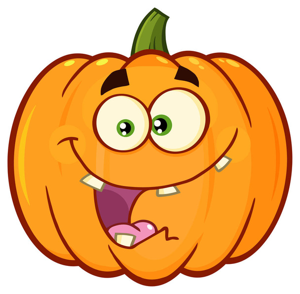 Calabaza divertida de Halloween
 - Vector, imagen