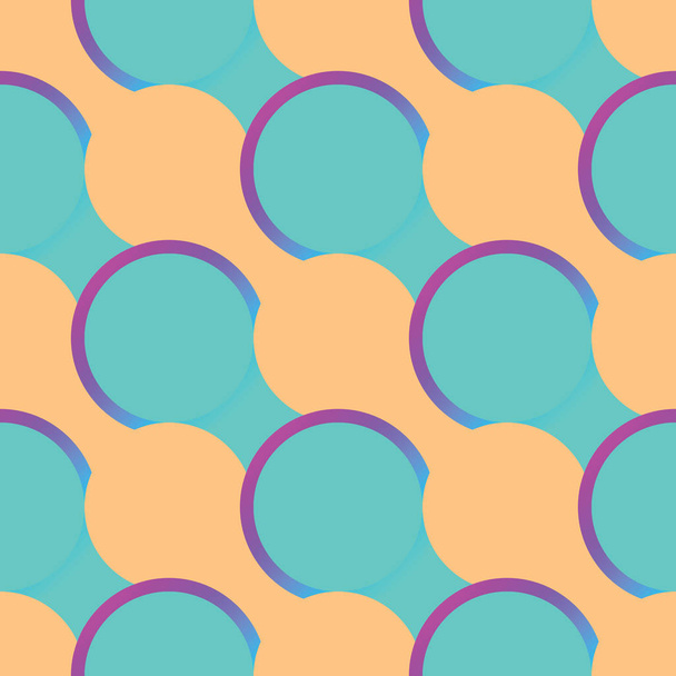 Retro seamless pattern with circles10 - Vector, Image