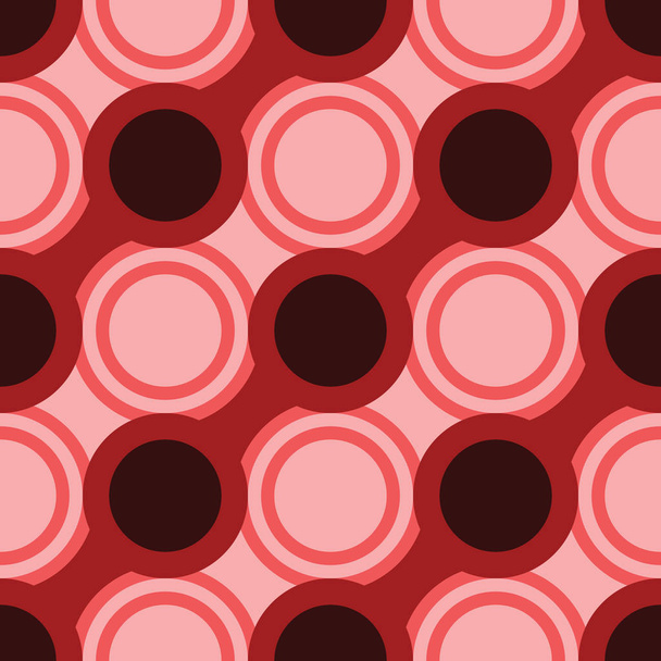 Retro seamless pattern with circles10 - Διάνυσμα, εικόνα