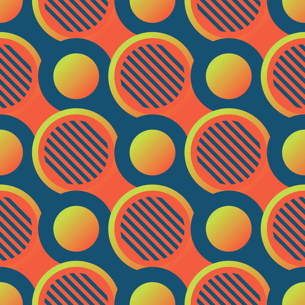 Retro seamless pattern with circles10 - Vetor, Imagem