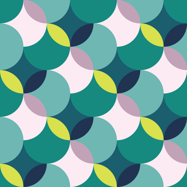 Retro seamless pattern with circles10 - Διάνυσμα, εικόνα