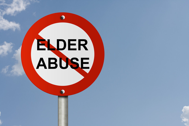 Pysäytä Elder Väärinkäyttö merkki
 - Valokuva, kuva