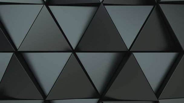 Pattern of black triangle prisms - Photo, Image