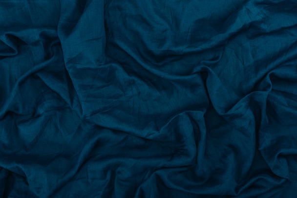 dark blue linen texture - Photo, Image