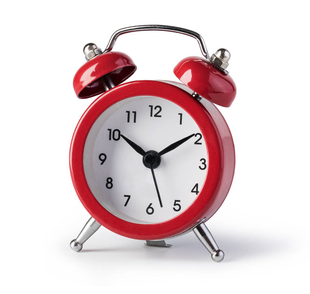 red alarm clock - Foto, afbeelding