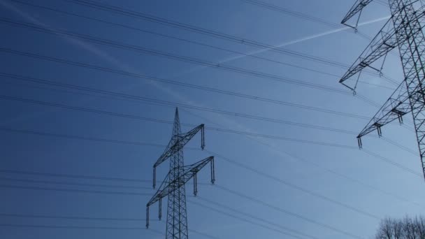 High voltage transmission tower - Footage, Video