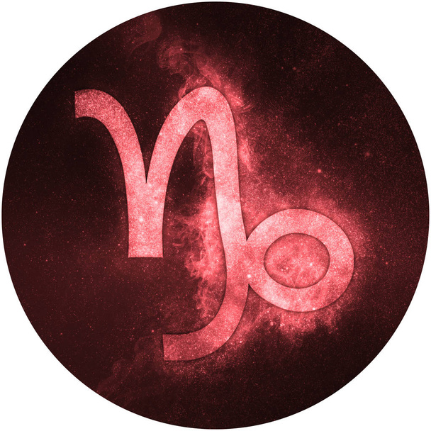 Capricorn Zodiac Sign Isolated on white background - Valokuva, kuva