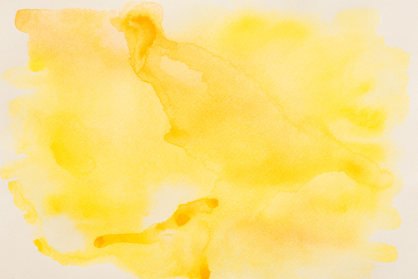 yellow watercolor background - Photo, Image