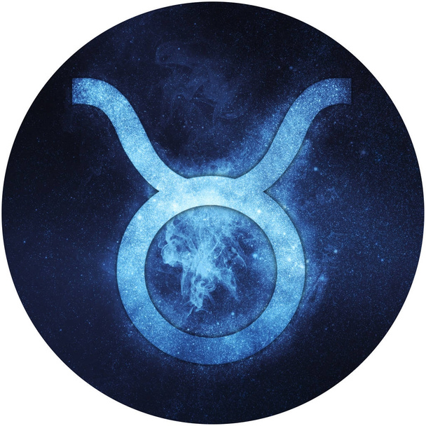 Taurus Zodiac Sign Isolated on white background - Foto, afbeelding
