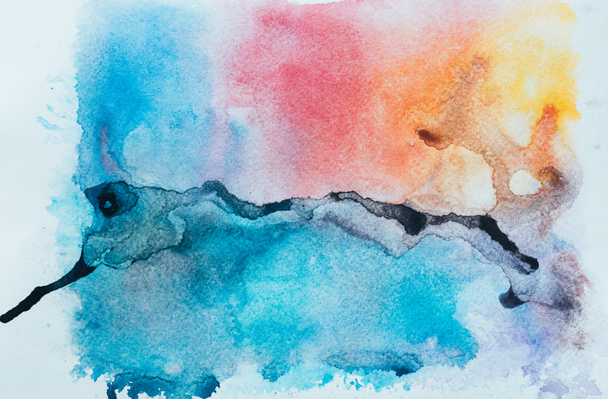 Renkli Sulu Boya doku - Fotoğraf, Görsel