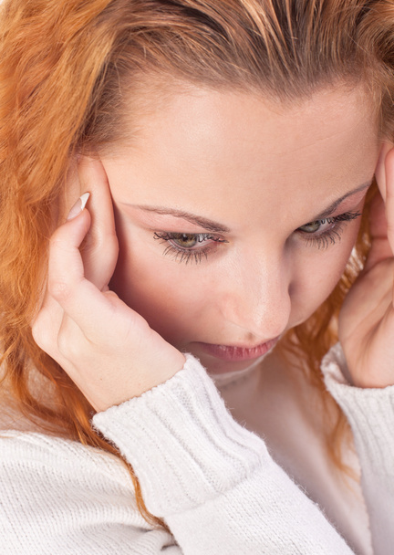 Woman suffering from headache - Foto, imagen