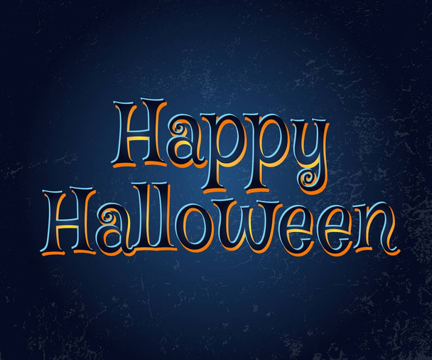 Happy Halloween vector typography - Вектор, зображення