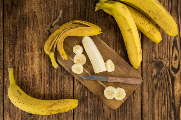 Portion of fresh Sliced Bananas   - Valokuva, kuva