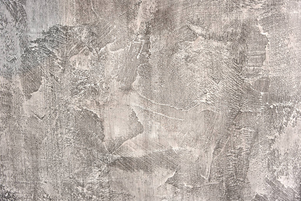 Texture of gray concrete wall. Parget of interior design - 写真・画像